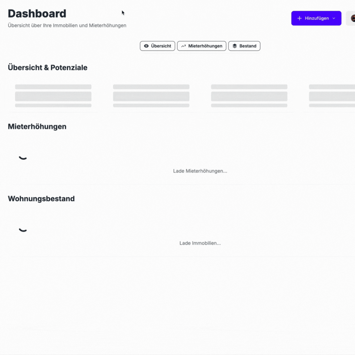 Demo der Mieterhöhungsanfrage